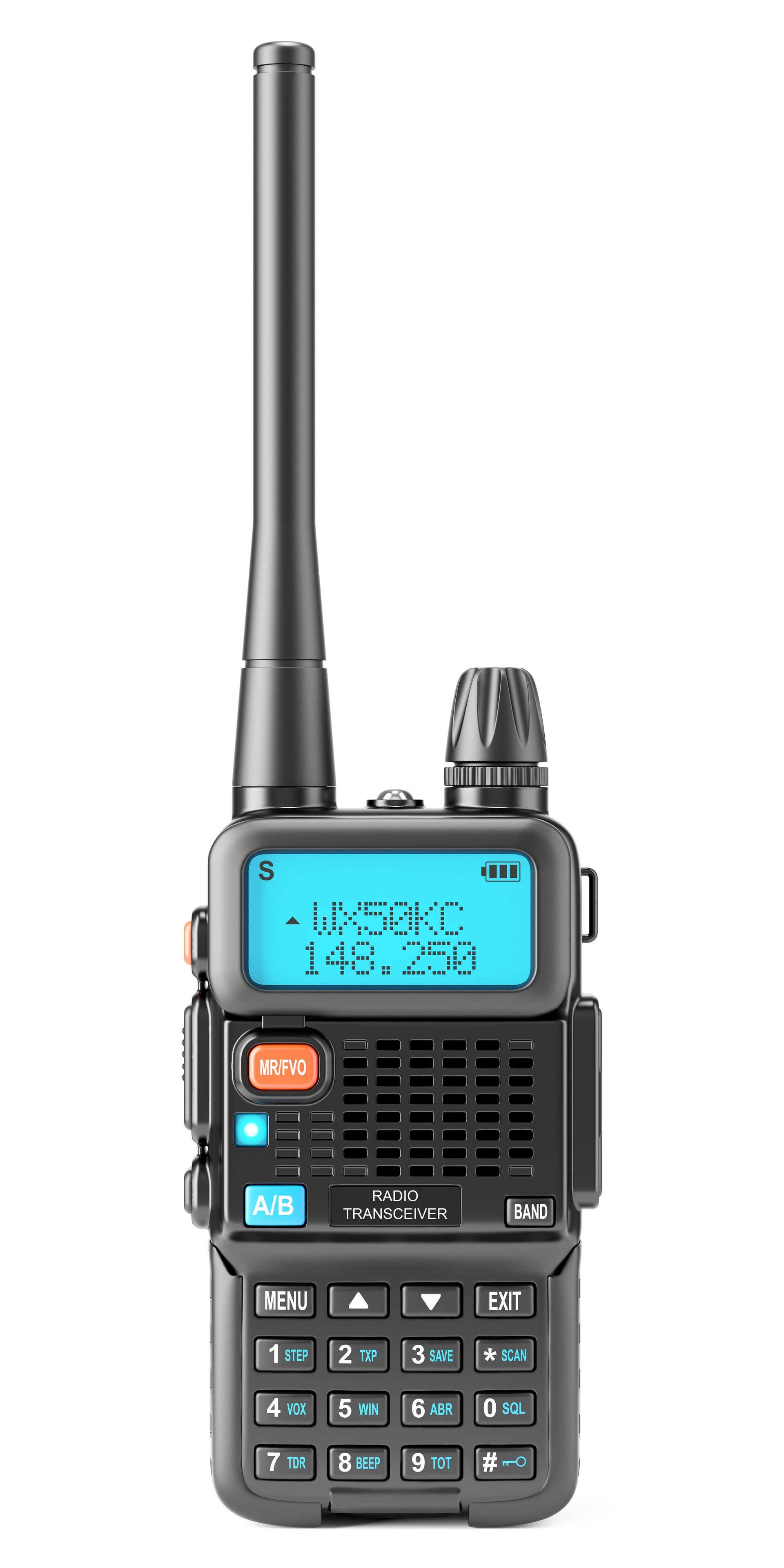 Walkie-talkie isolated on white background